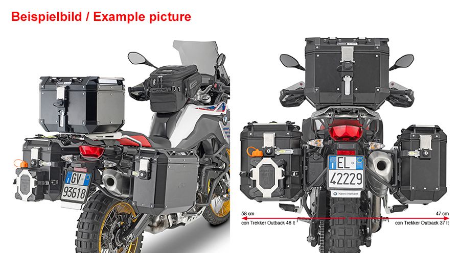 BMW F800GS (2024- ), F900GS & F900GS Adv Side case mounting for Trekker Outback