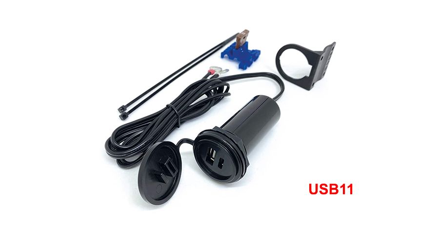 BMW K1200S USB Twin socket (USB-A & USB-C)