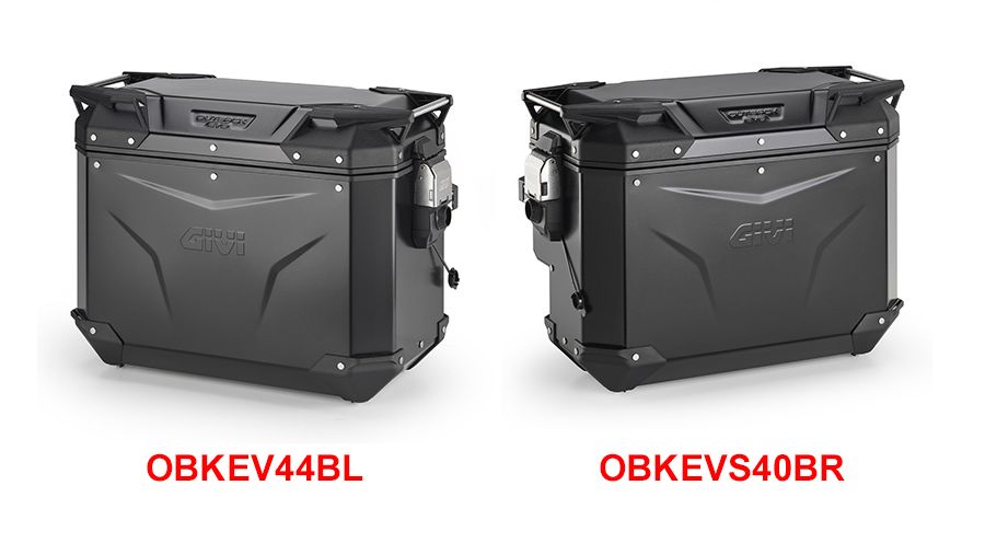 BMW R1300GS & Adventure GIVI Trekker Outback EVO Smart cases black with cut-out for exhaust